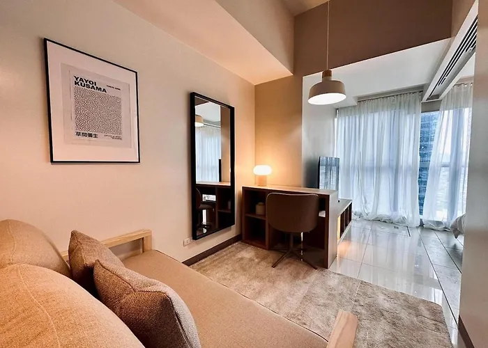 Apartamento Chic Cozy 1br Uptown Parksuites T1 Pay Parking 14r Manila